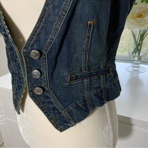 KAREN MILLEN Denim vest size 6